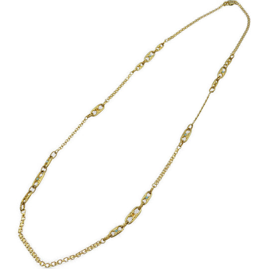 CELINE Necklace metal gold Macadam Women Used Authentic