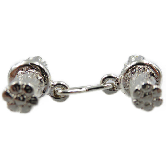 HERMES cuffs Silver925 Silver Rope motif mens Used Authentic