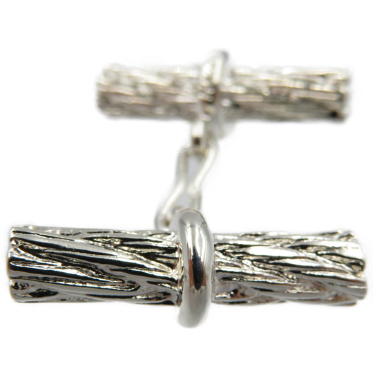 HERMES cuffs Silver925 Silver Rope motif mens Used Authentic