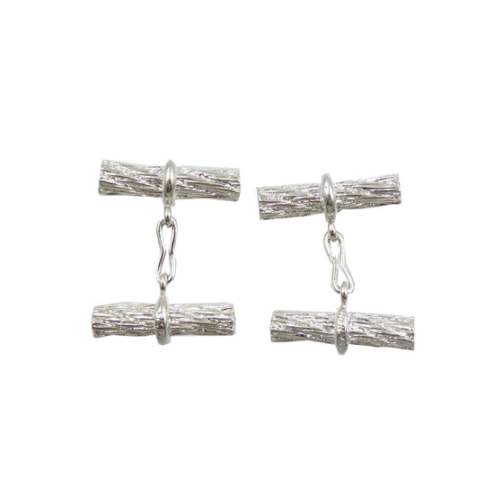 HERMES cuffs Silver925 Silver Rope motif mens Used Authentic