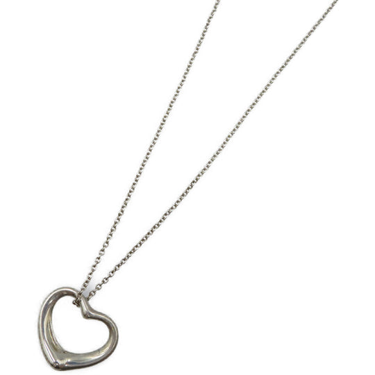 TIFFANY&Co. Necklace Silver925 Silver Open heart Women Used Authentic