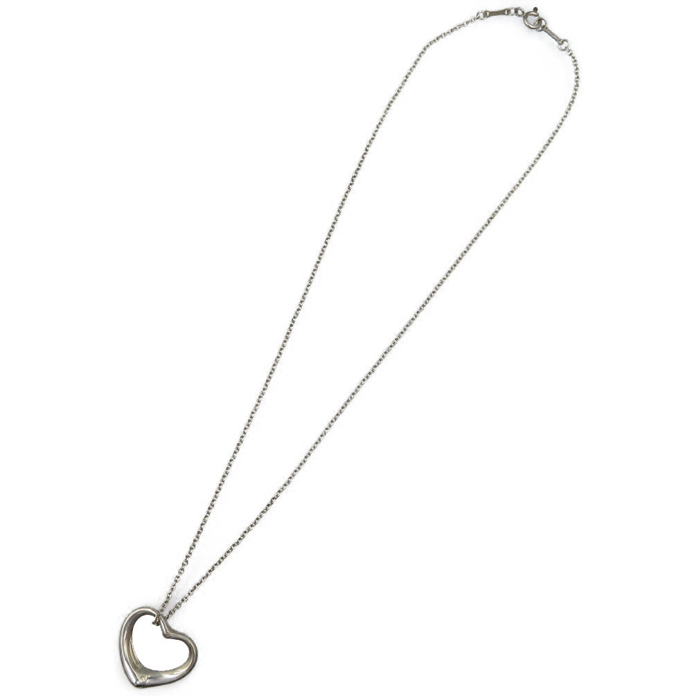TIFFANY&Co. Necklace Silver925 Silver Open heart Women Used Authentic
