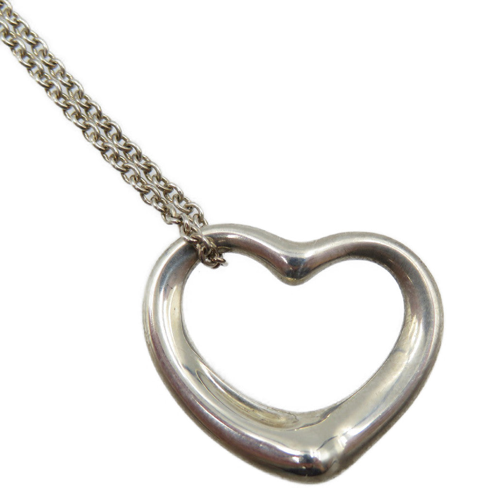 TIFFANY&Co. Necklace Silver925 Silver Open heart Women Used Authentic