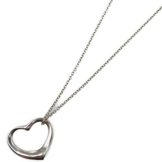 TIFFANY&Co. Necklace Silver925 Silver Open heart Women Used Authentic