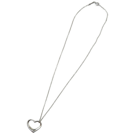 TIFFANY&Co. Necklace Silver925 Silver Open heart Women Used Authentic