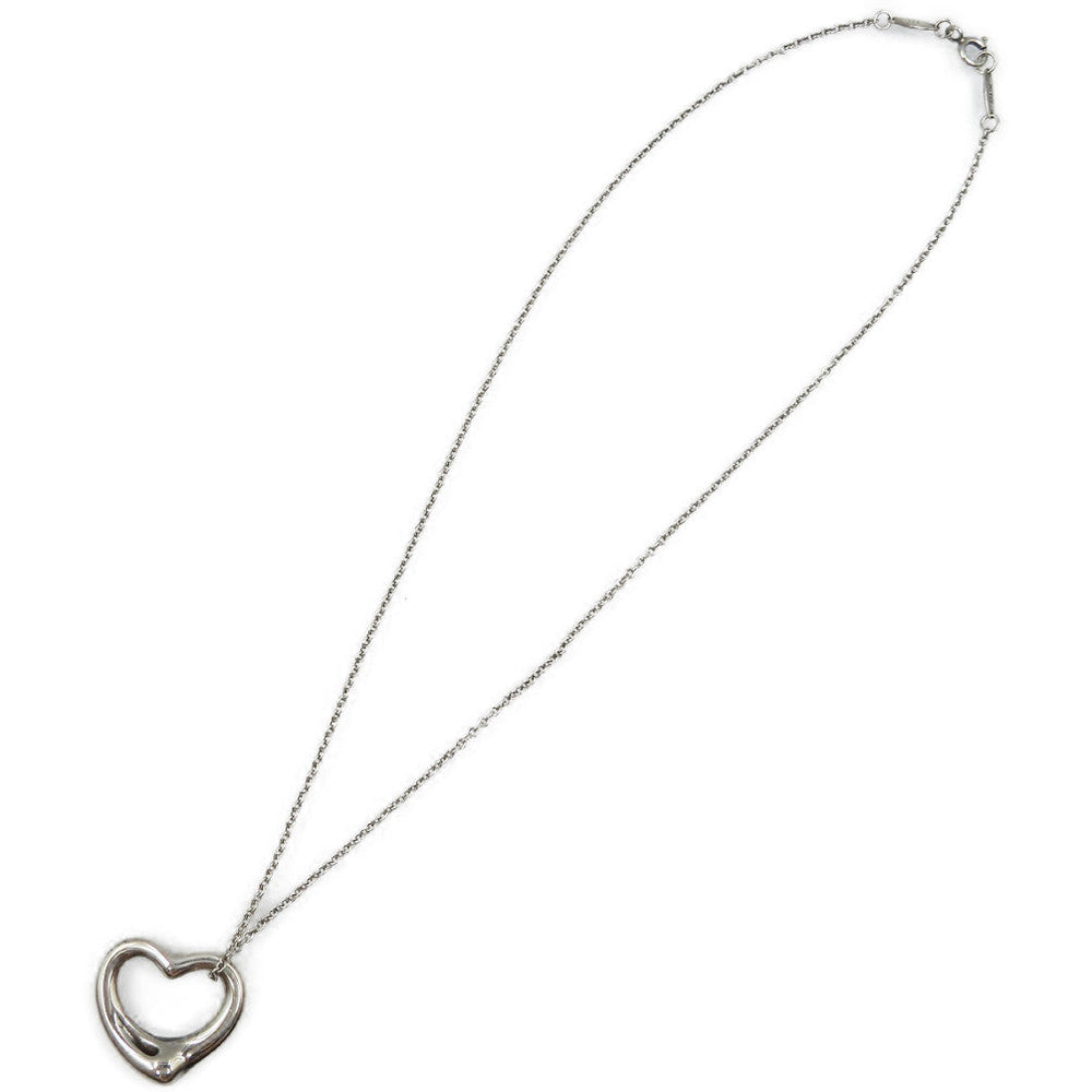 TIFFANY&Co. Necklace Silver925 Silver Open heart Women Used Authentic