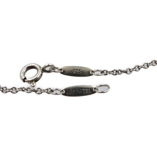 TIFFANY&Co. Necklace Silver925 Silver Open heart Women Used Authentic