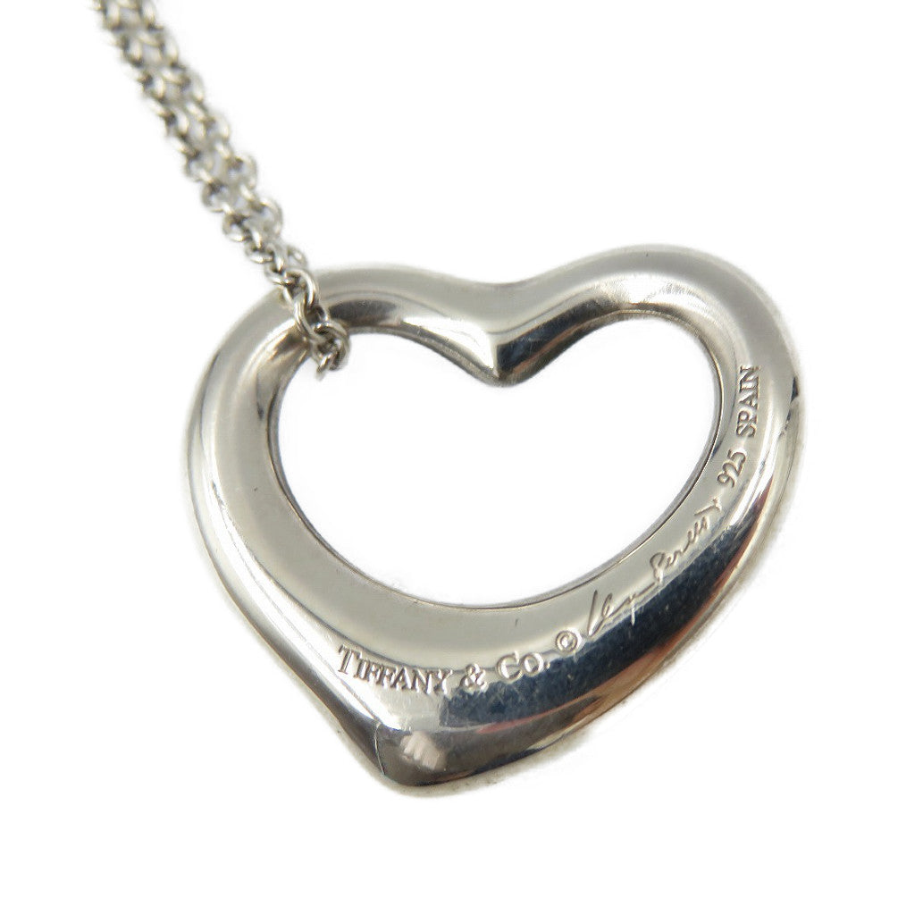 TIFFANY&Co. Necklace Silver925 Silver Open heart Women Used Authentic