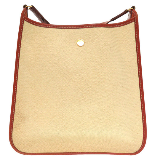 HERMES Shoulder Bag straw beige Vespa PM Women Used Authentic