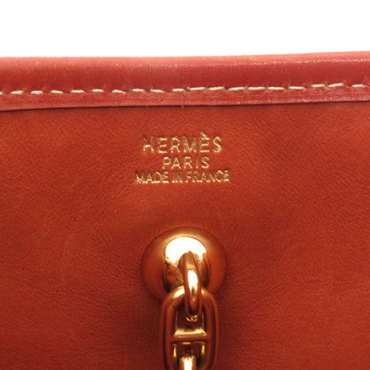 HERMES Shoulder Bag straw beige Vespa PM Women Used Authentic