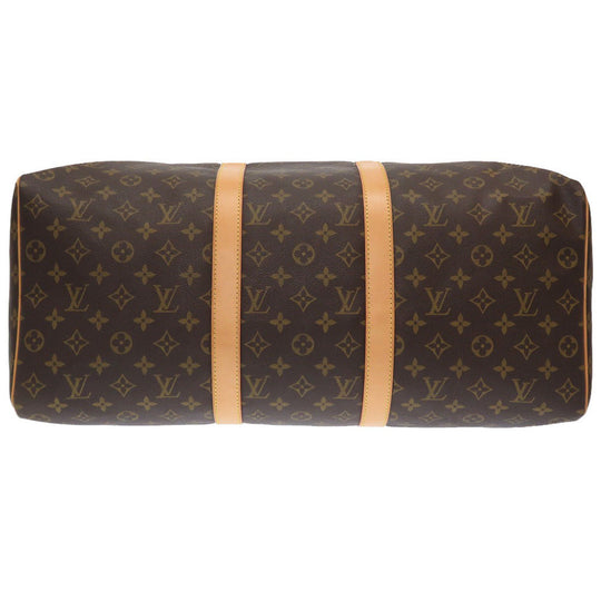 LOUIS VUITTON Boston Duffel bag M41426 Monogram canvas Brown Monogram Keepall 50 mens Used Authentic