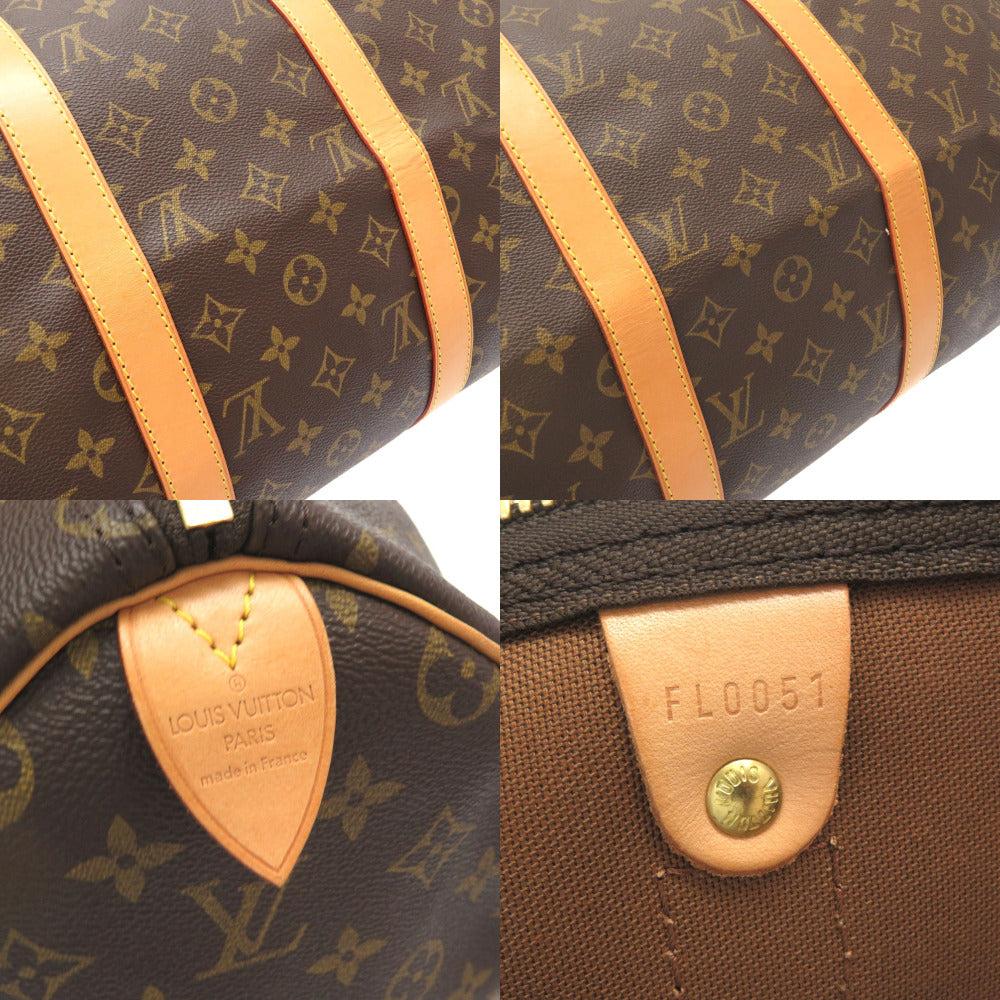 LOUIS VUITTON Boston Duffel bag M41426 Monogram canvas Brown Monogram Keepall 50 mens Used Authentic
