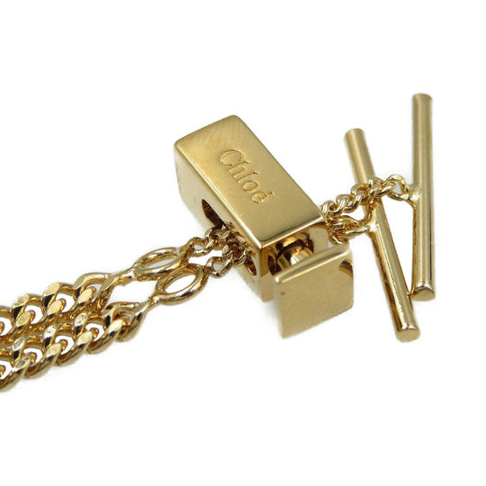 Chloe Necklace metal gold Women Used Authentic