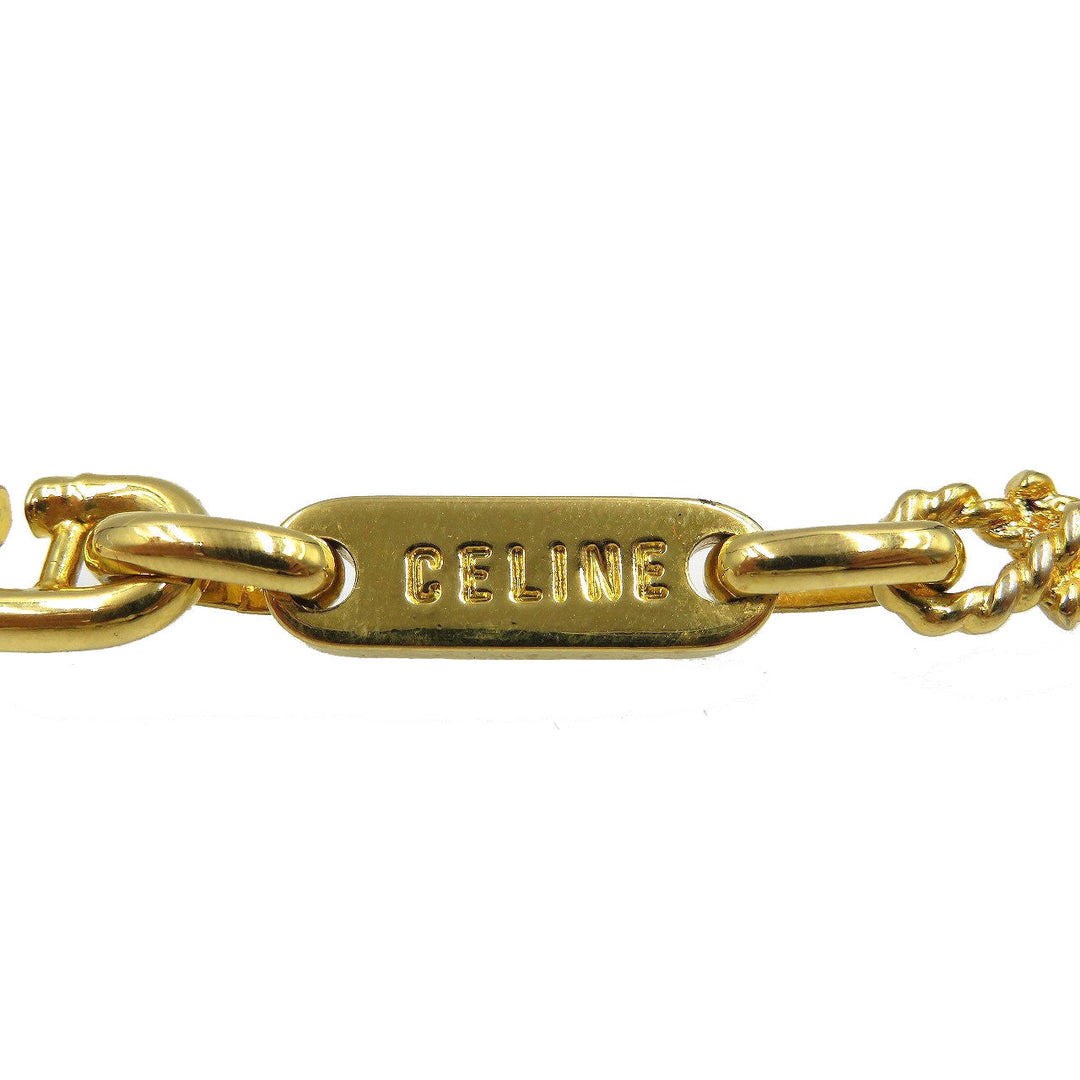 CELINE Necklace metal gold Women Used Authentic