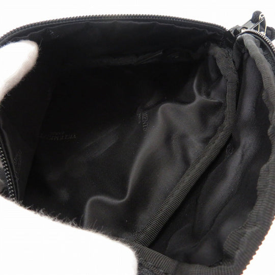 VETEMENTS Waist bag Nylon canvas, rhinestones black Waist belt bag mens Used Authentic
