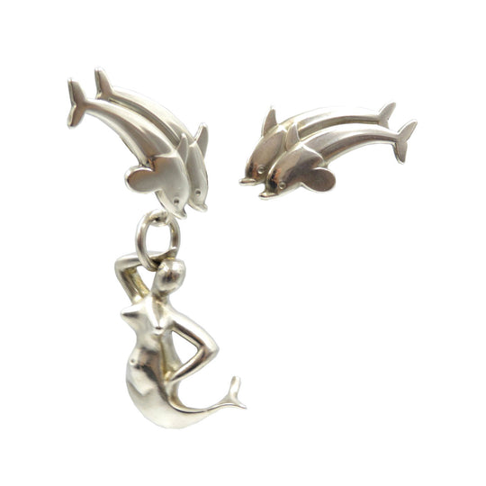 Georg Jensen Earring Silver925 Silver Women Used Authentic