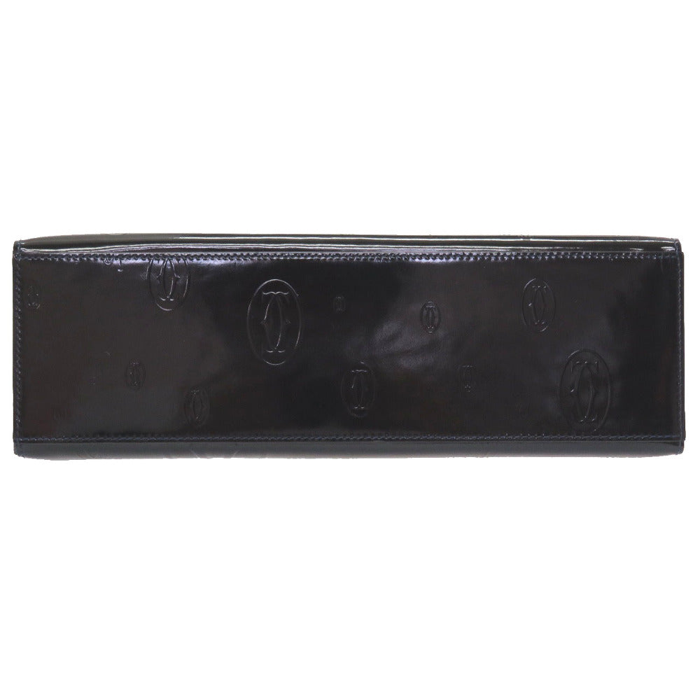 CARTIER Handbag Patent leather black happy Birthday Women Used Authentic