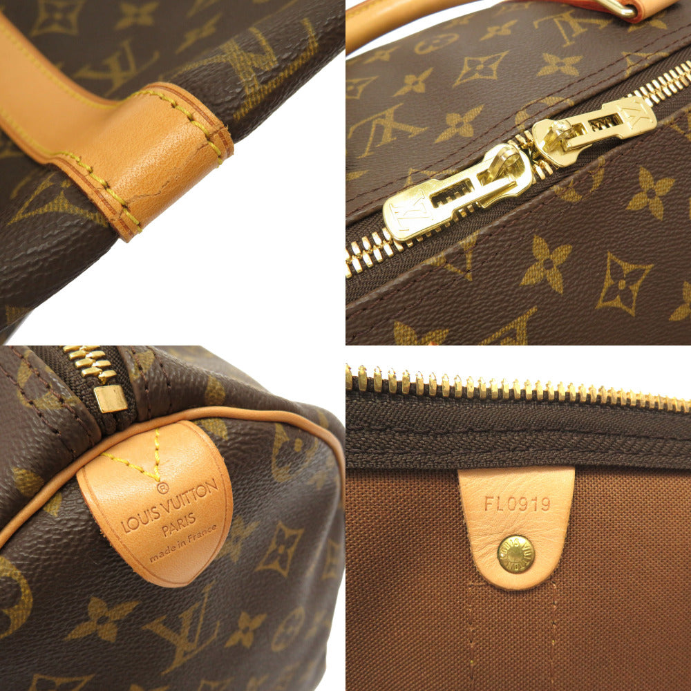 LOUIS VUITTON Boston Duffel bag M41426 Monogram canvas Brown Monogram Keepall 50 mens Used Authentic