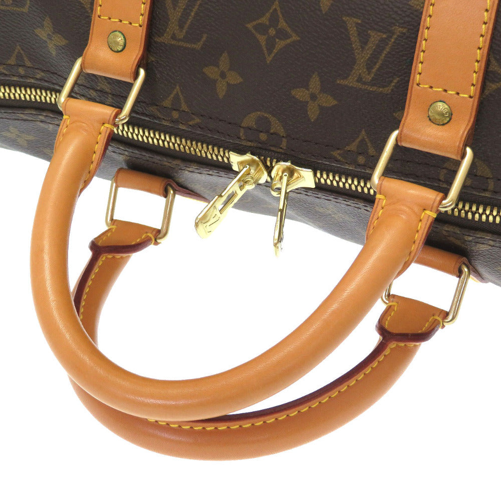 LOUIS VUITTON Boston Duffel bag M41426 Monogram canvas Brown Monogram Keepall 50 mens Used Authentic