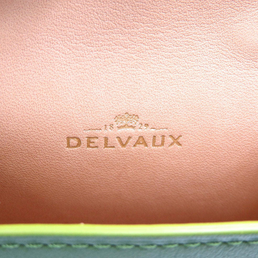DELVAUX key ring leather green Tempate Women Used Authentic