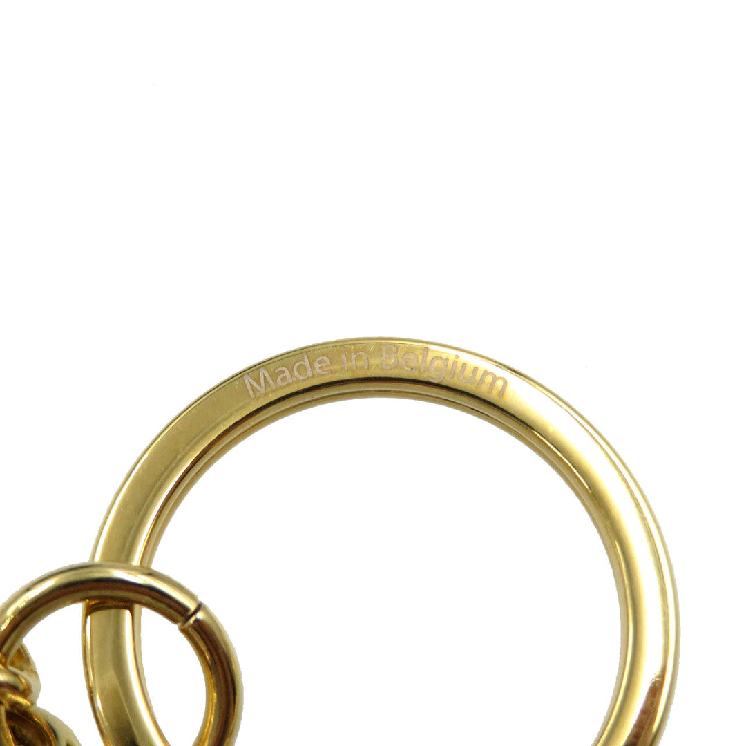 DELVAUX key ring leather green Tempate Women Used Authentic