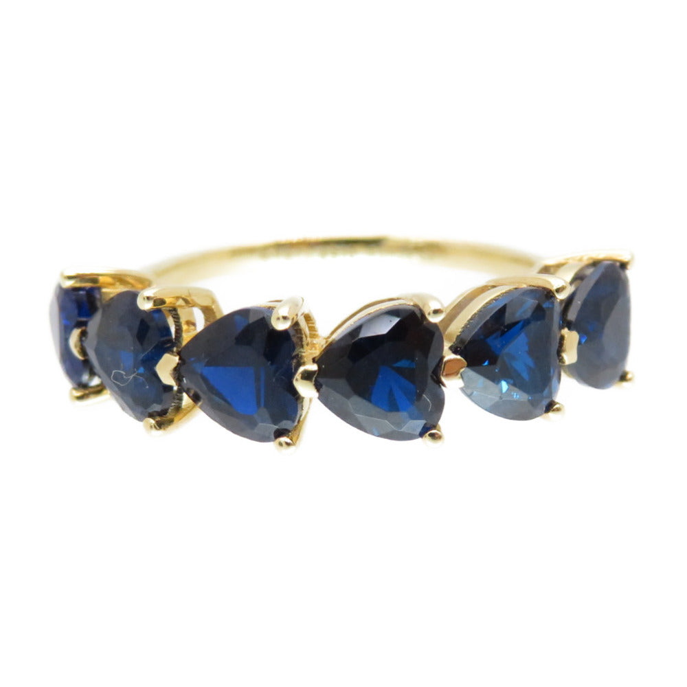TIFFANY&Co. Ring Sapphire, 18K Yellow Gold blue sapphire heart ring Women 53 Used Authentic