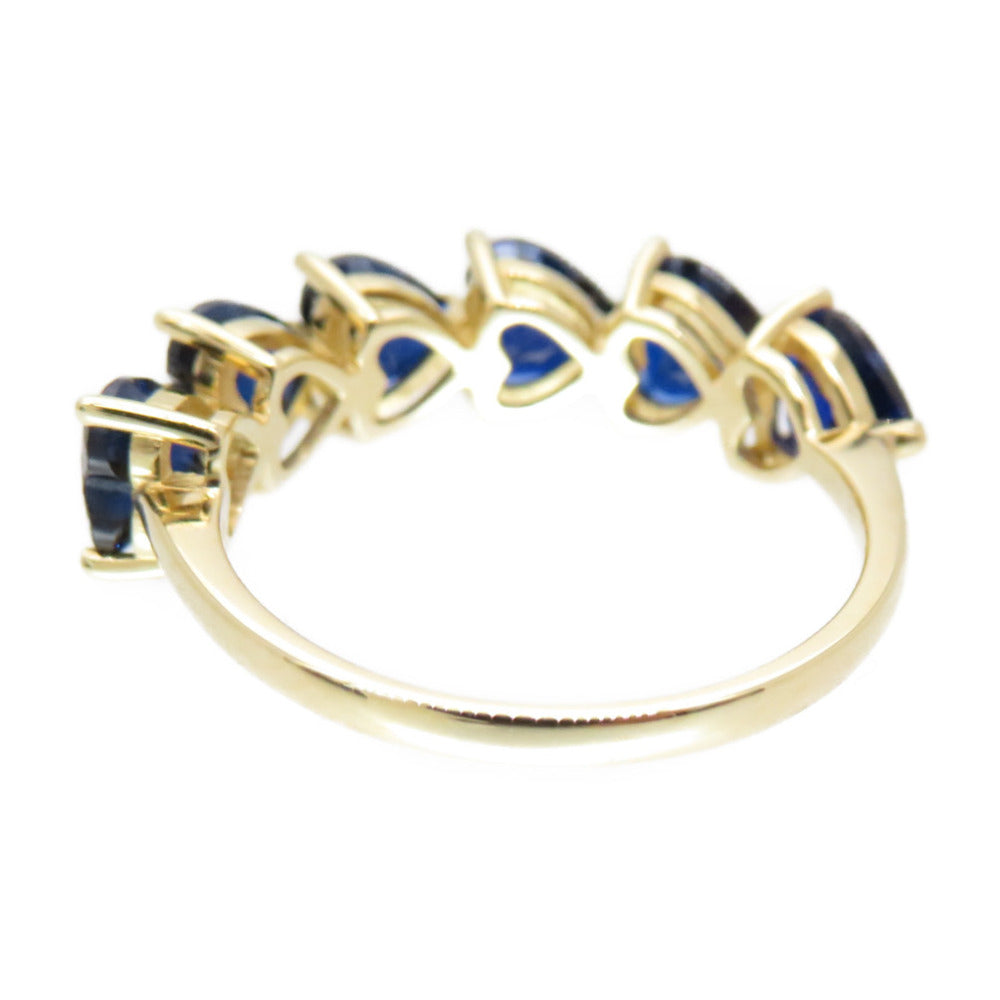 TIFFANY&Co. Ring Sapphire, 18K Yellow Gold blue sapphire heart ring Women 53 Used Authentic