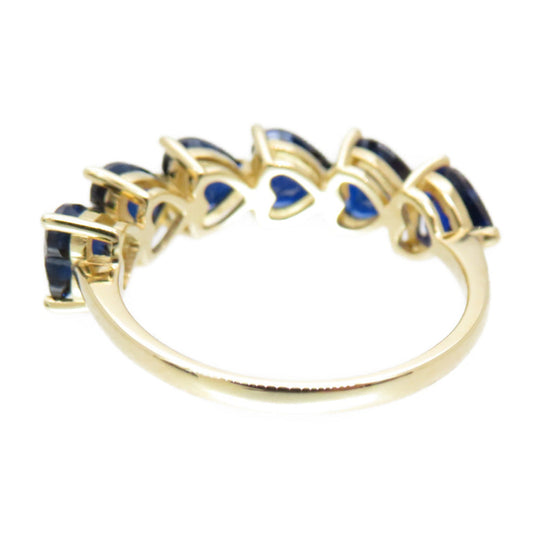 TIFFANY&Co. Ring Sapphire, 18K Yellow Gold blue sapphire heart ring Women 53 Used Authentic