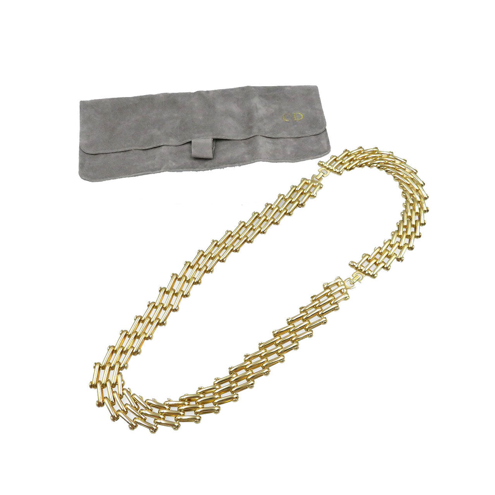 Christian Dior Necklace metal gold Women Used Authentic