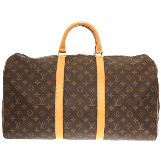 LOUIS VUITTON Boston Duffel bag M41426 Monogram canvas Brown Monogram Keepall 50 mens(Unisex) Used Authentic