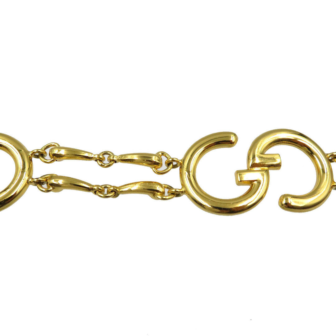 GUCCI belt metal gold Women Used Authentic