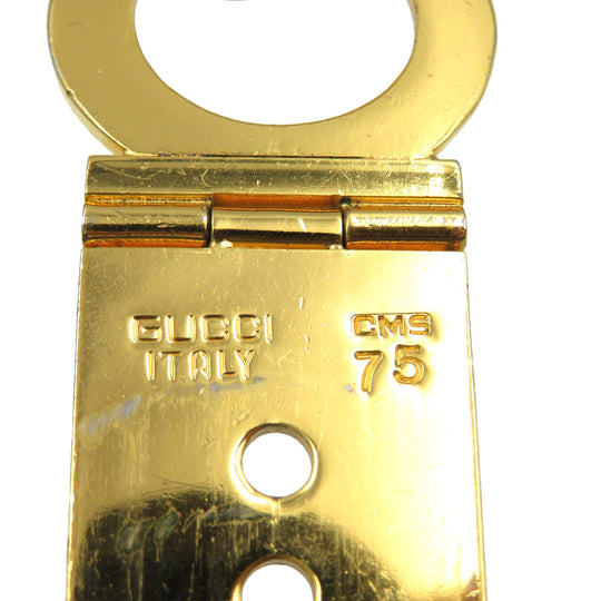GUCCI belt metal gold Women Used Authentic