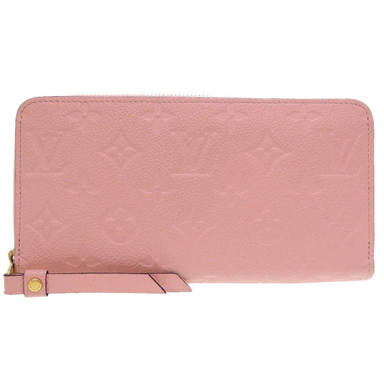 LOUIS VUITTON Long Wallet Purse M64090 Monogram Ann Platt Rose poodle Zip Around Monogram Unplant Zippy wallet Women Used Authentic