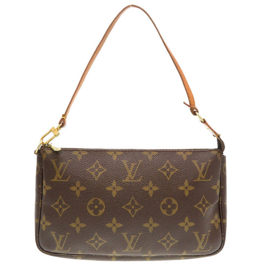 LOUIS VUITTON Pouch M51980 Monogram canvas Brown Monogram Pochette Accessory Pouch Women Used Authentic