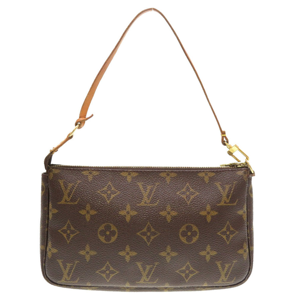 LOUIS VUITTON Pouch M51980 Monogram canvas Brown Monogram Pochette Accessory Pouch Women Used Authentic