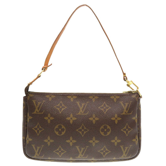 LOUIS VUITTON Pouch M51980 Monogram canvas Brown Monogram Pochette Accessory Pouch Women Used Authentic
