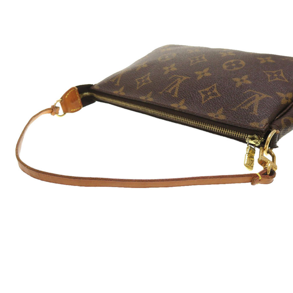 LOUIS VUITTON Pouch M51980 Monogram canvas Brown Monogram Pochette Accessory Pouch Women Used Authentic