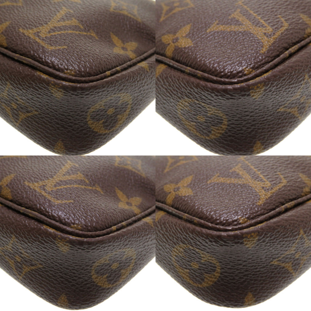 LOUIS VUITTON Pouch M51980 Monogram canvas Brown Monogram Pochette Accessory Pouch Women Used Authentic