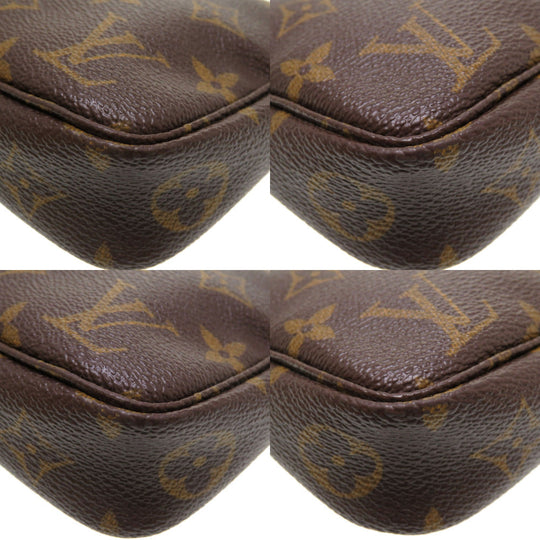 LOUIS VUITTON Pouch M51980 Monogram canvas Brown Monogram Pochette Accessory Pouch Women Used Authentic