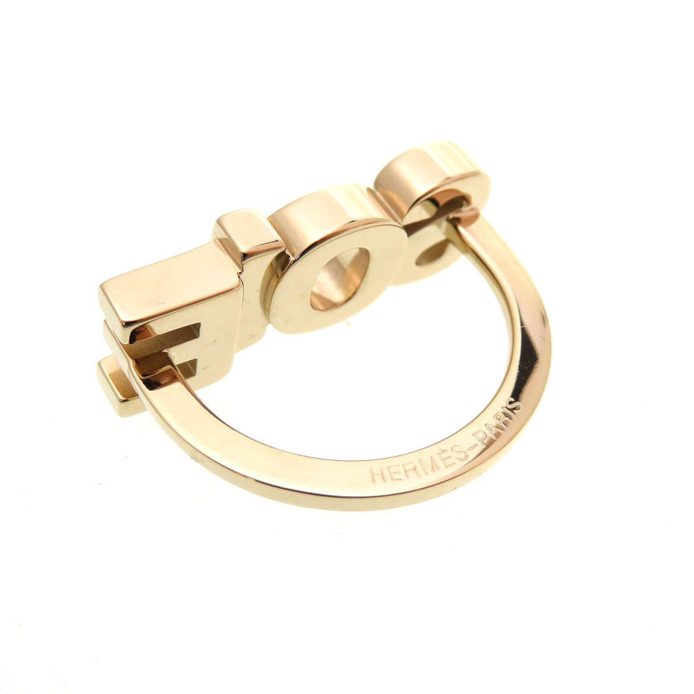 HERMES Scarf ring metal gold SOIE Women(Unisex) Used Authentic