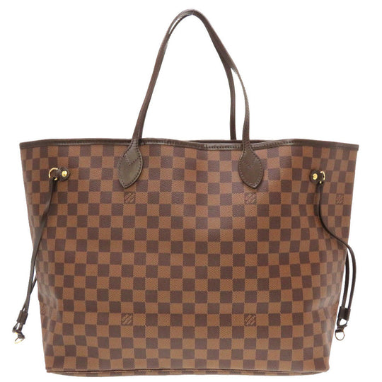 LOUIS VUITTON Tote Bag N51106 Damier canvas Brown Damier Ebene Neverfull GM Women Used Authentic
