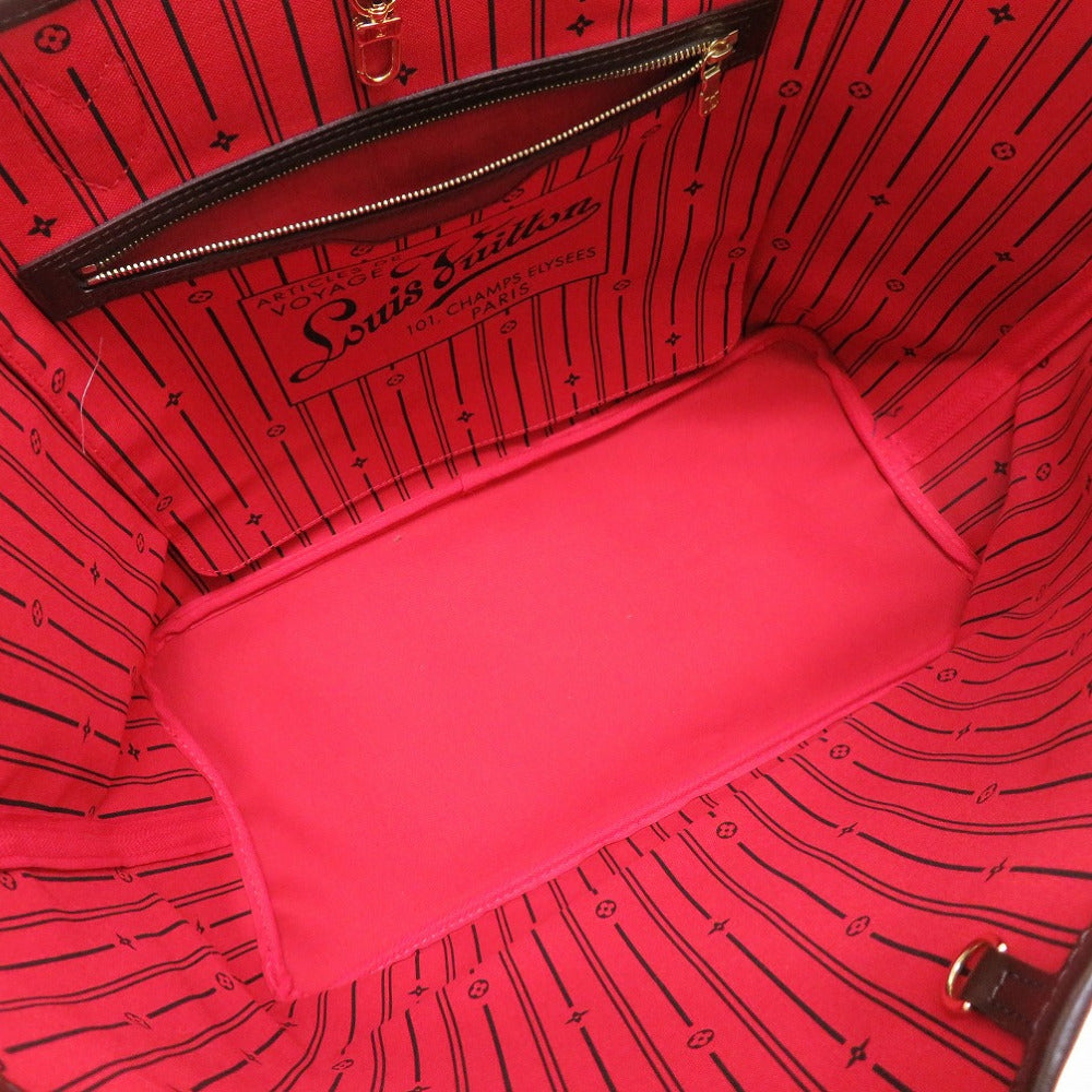 LOUIS VUITTON Tote Bag N51106 Damier canvas Brown Damier Ebene Neverfull GM Women Used Authentic