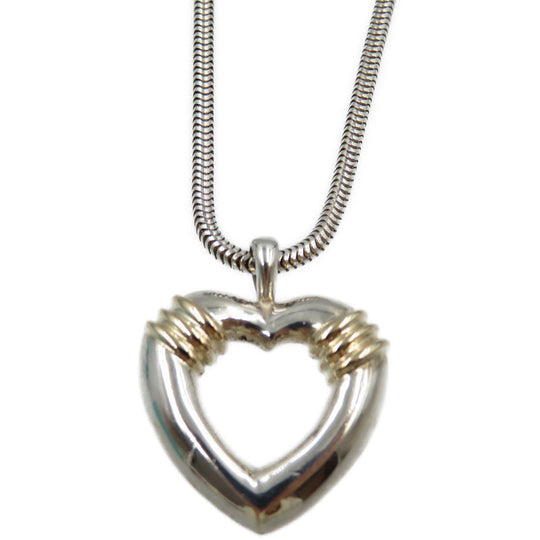 TIFFANY&Co. Necklace Silver925, K18 Gold Silver Women Used Authentic