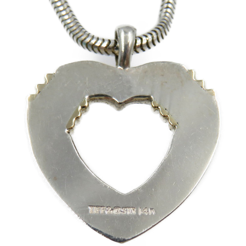 TIFFANY&Co. Necklace Silver925, K18 Gold Silver Women Used Authentic