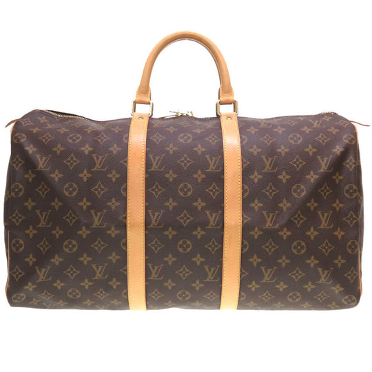 LOUIS VUITTON Boston Duffel bag M41426 Monogram canvas Brown Monogram Keepall 50 mens(Unisex) Used Authentic