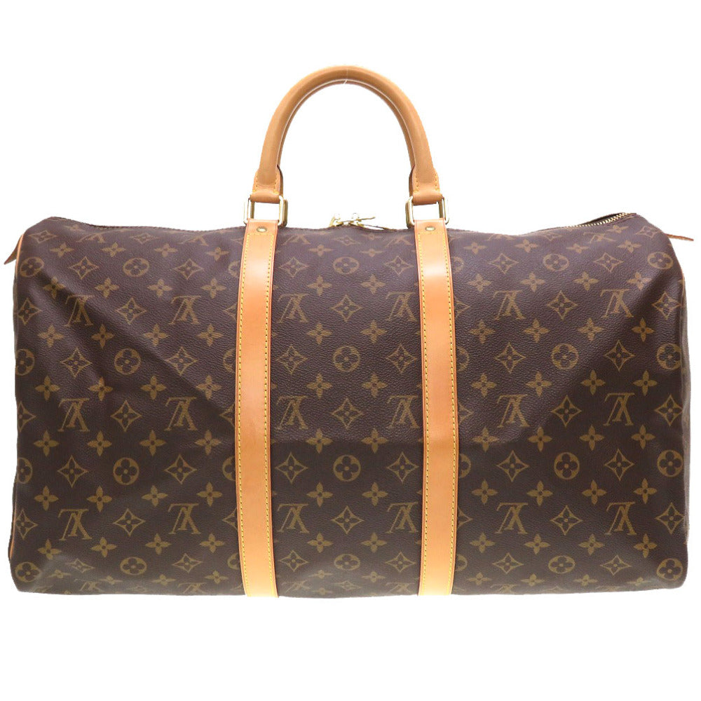 LOUIS VUITTON Boston Duffel bag M41426 Monogram canvas Brown Monogram Keepall 50 mens(Unisex) Used Authentic