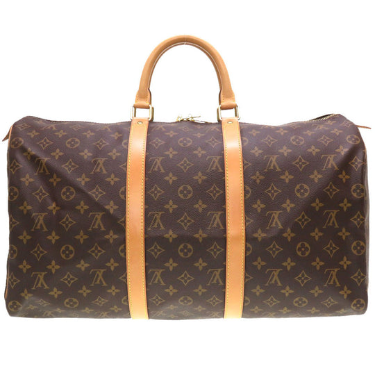 LOUIS VUITTON Boston Duffel bag M41426 Monogram canvas Brown Monogram Keepall 50 mens(Unisex) Used Authentic