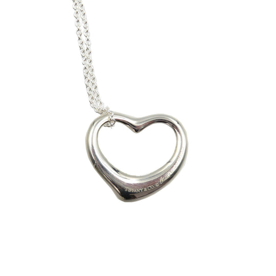 TIFFANY&Co. Necklace Silver925 Silver Elsa Peretti Open heart Women Used Authentic