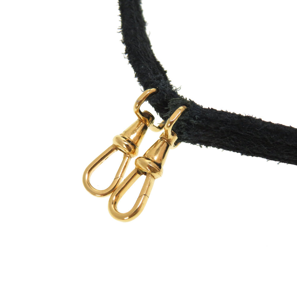 HERMES Shoulder strap Doblis black mini kelly strap Women Used Authentic
