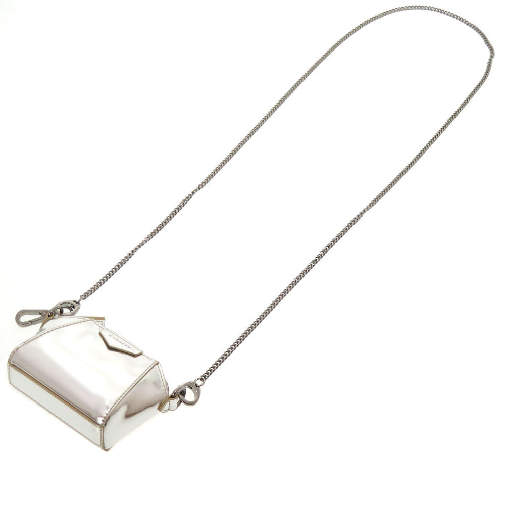 GIVENCHY Shoulder Bag BB60D7B0XN leather Silver Chain Women Used Authentic